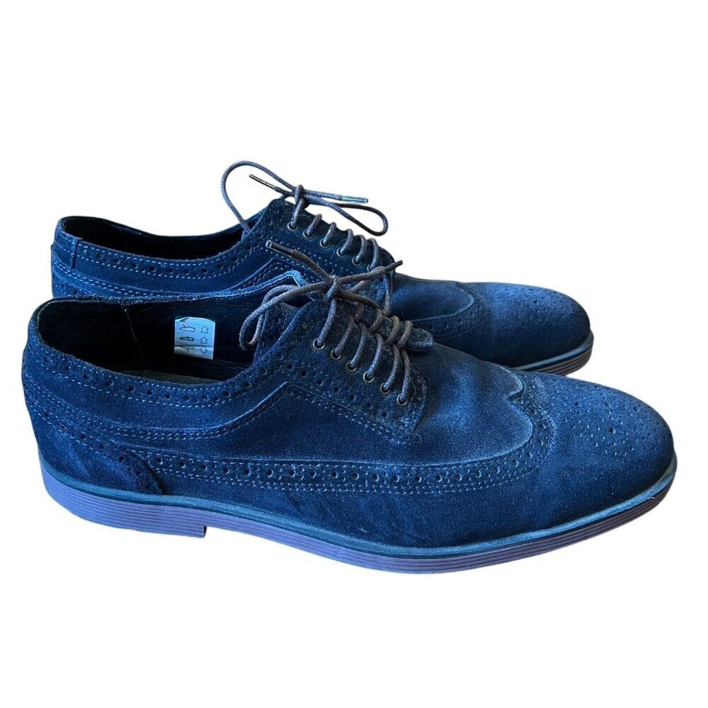 Swear London Men's Logan 03 Size 45 Oxford Blue‎ Nubuck Leather Office Business